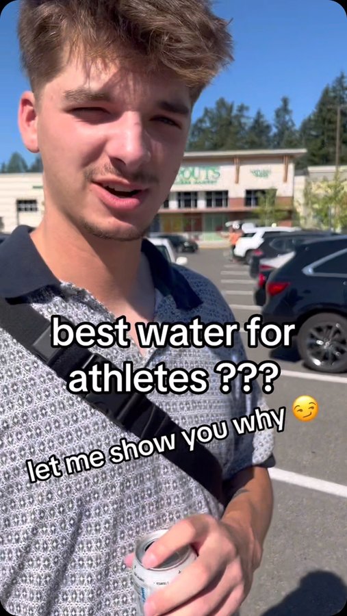 Instagram post by @ethanunruh2 for Yesly Water. Caption reads: the new best water for athletes 👀 ...
•
Yesly....
