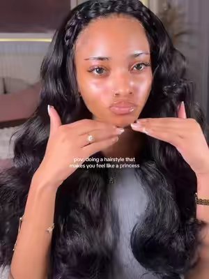 TikTok post by @niyahmariiie for West Kiss Hair. Caption reads: i’m actually obsessed with this hairstyle....