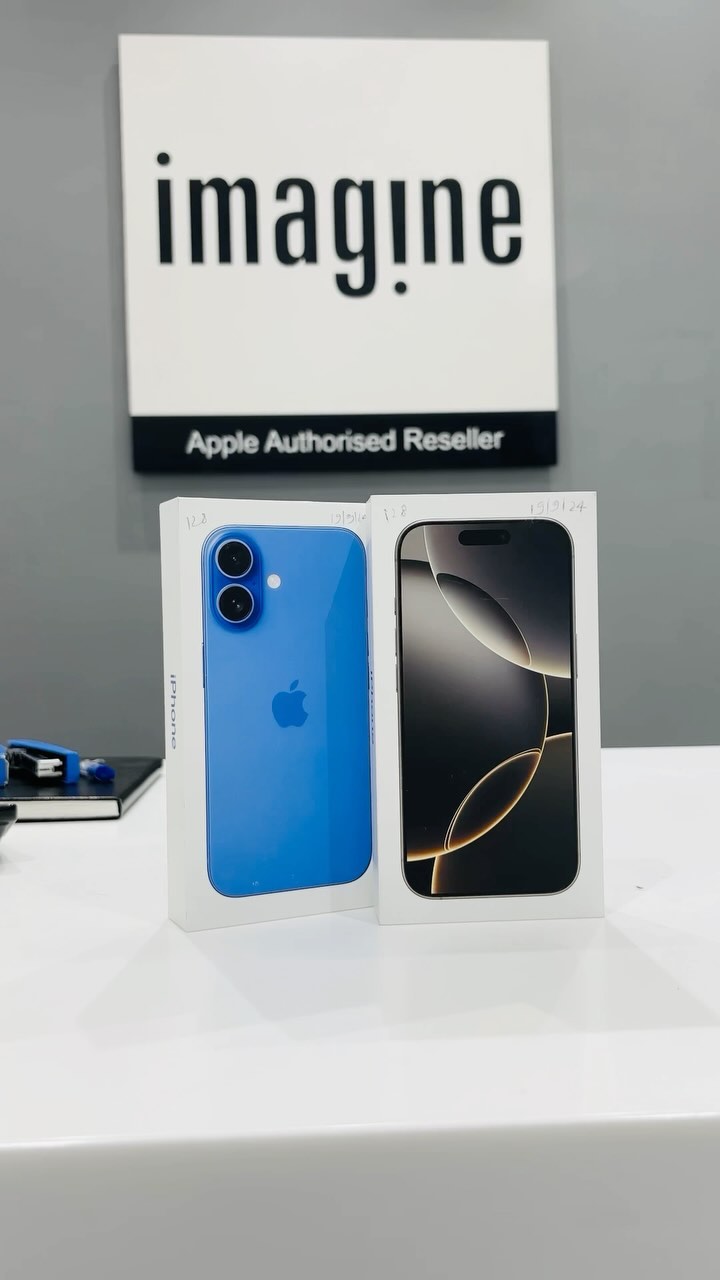 Instagram post by @humara_bikaner_ for Imagine Apple Premium Partner. Caption reads: Your favourite iPhone 16 is now available at....