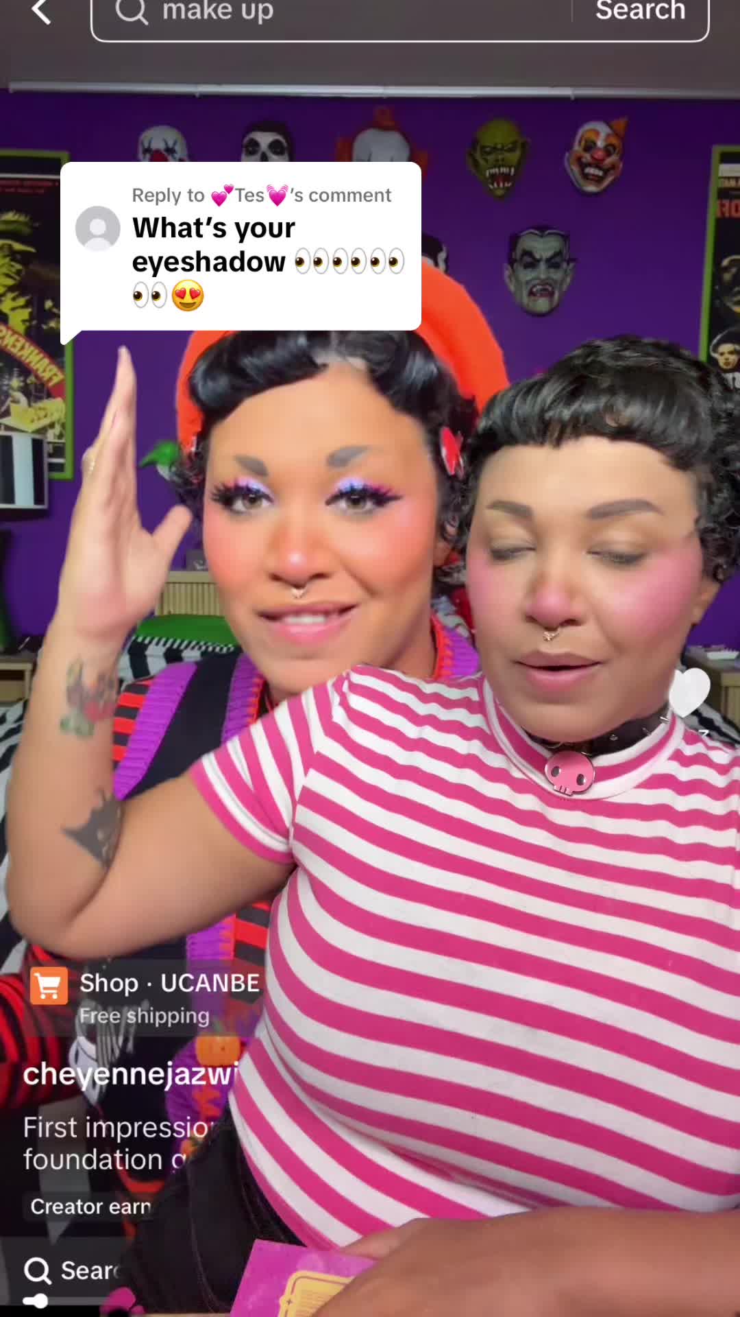 TikTok post by @cheyennejazwise for Yva Expressions. Caption reads: [...] answering this for folks lol! @Yva....