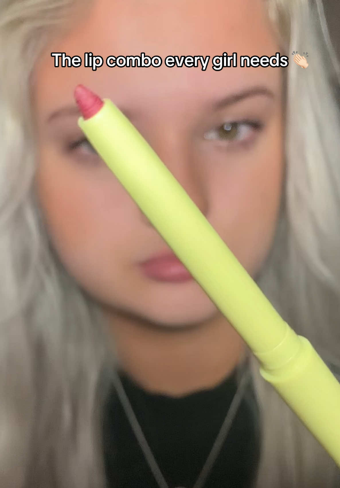 TikTok post by @charliedarbyyatesxo for MADE BY MITCHELL. Caption reads: [...] lipstick shade ) @Doll Beauty....