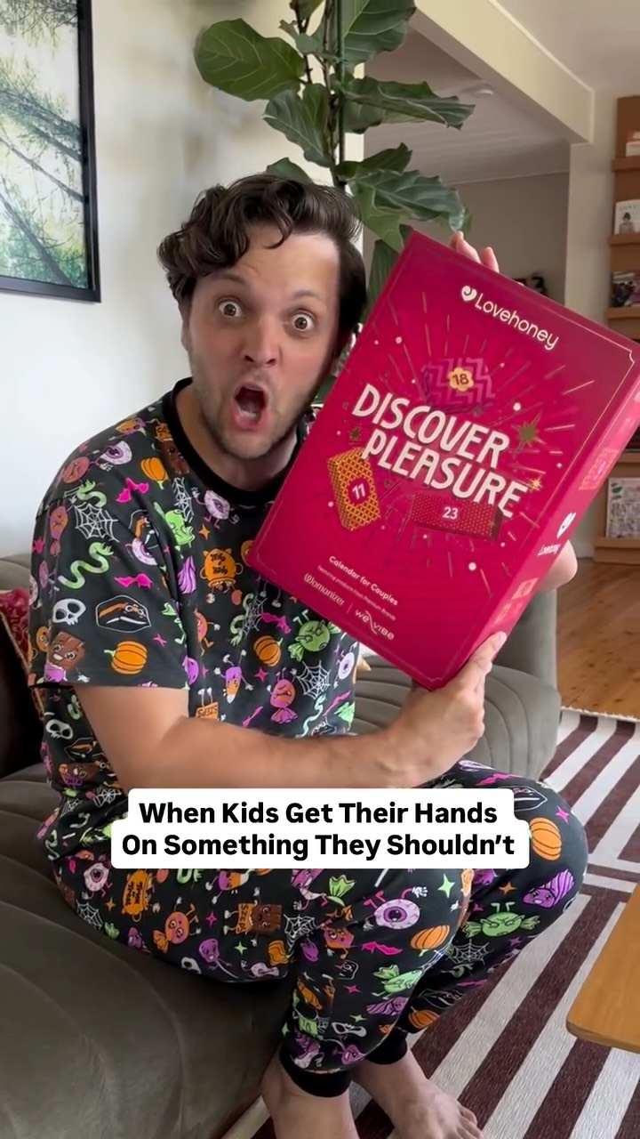 Instagram post by @seanszeps for Lovehoney. Caption reads: When your child opens the “very grown-up advent....