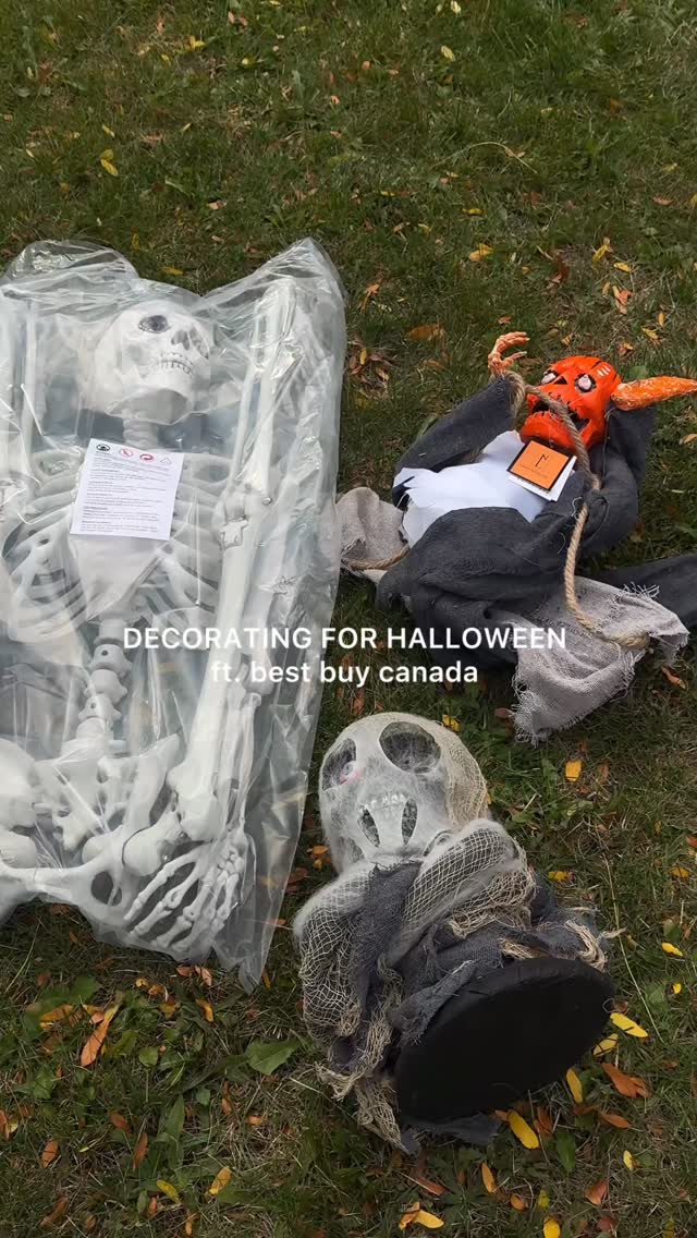 Instagram post by @kaylaviscardi for Best Buy. Caption reads: YES best buy sells Halloween decor and it’s....