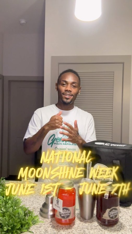 Instagram post by @wayneseymour_ for Ole Smoky Distillery. Caption reads: to cap off a fantastic national moonshine week, I....