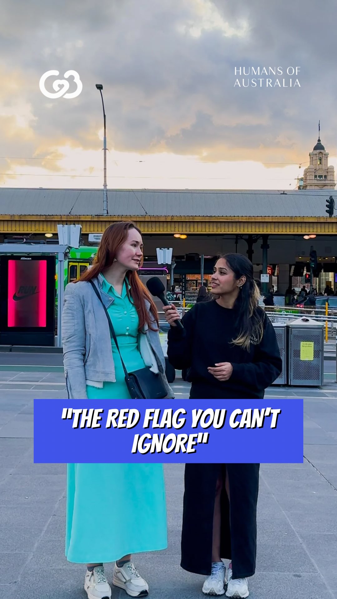 Instagram post by @humansofaustraliaaa for Coffee Meets Bagel. Caption reads: What’s the biggest red flag you’ve seen on a....