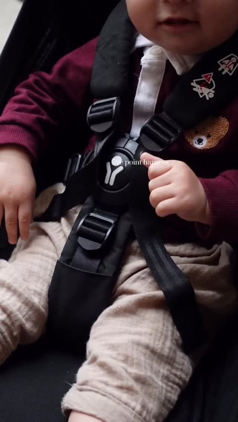 Instagram post by @bushra.kha.n for Stokke. Caption reads: the Stokke YOYO 3 stroller has quickly become a....