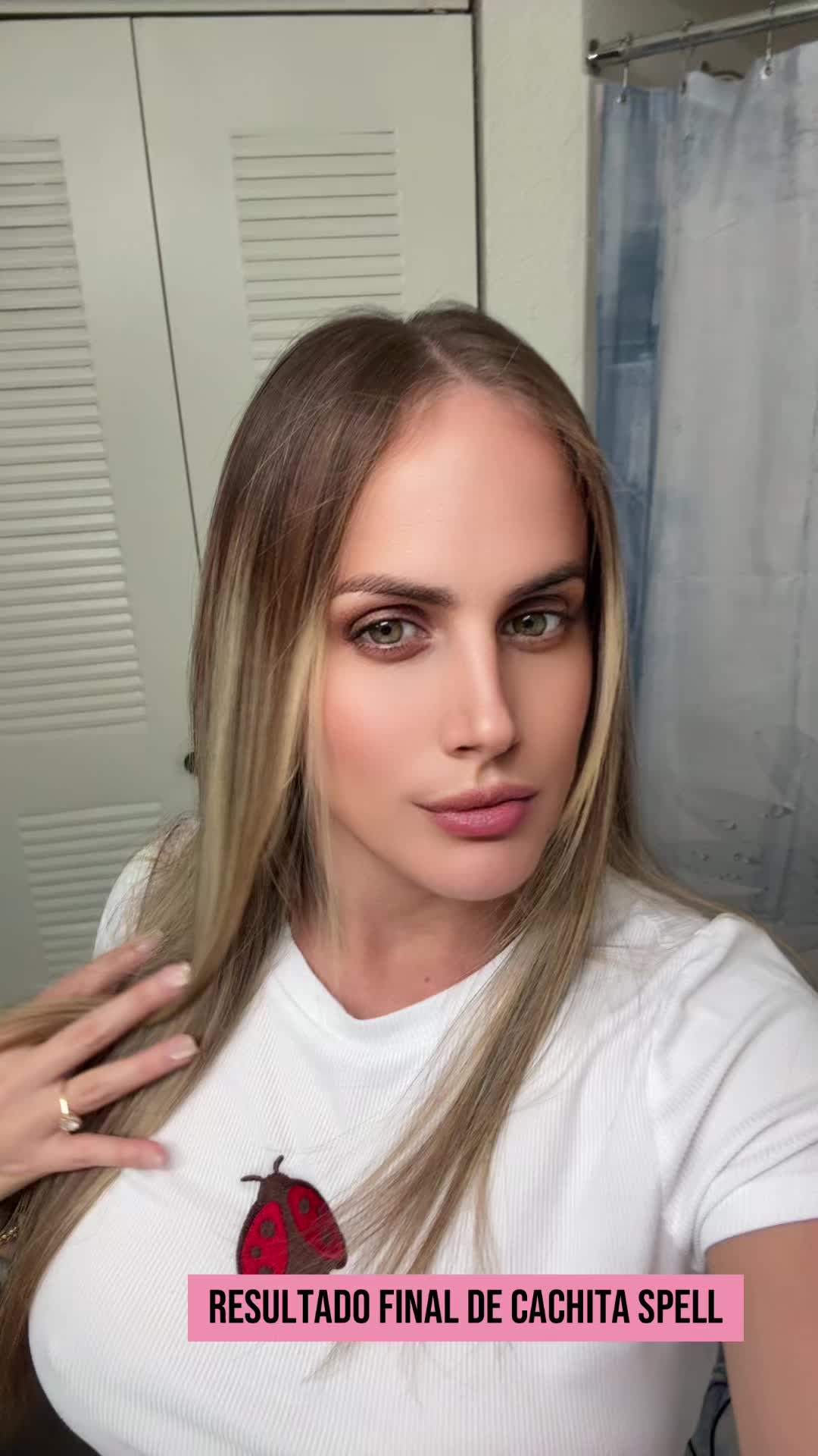 TikTok post by @brow_by_yitsi_reyes for Kachita Spell. Caption reads: [...] #carritonaranja🍊 #cachitaspell @Kachita....