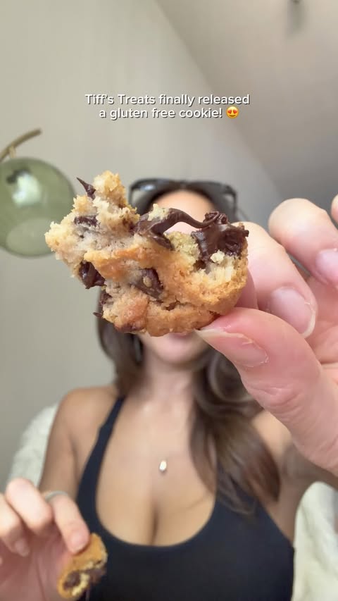 Instagram post by @monicadoesdallas for Tiff's Treats. Caption reads: [...] at select Tiff’s Treats locations!🩵....