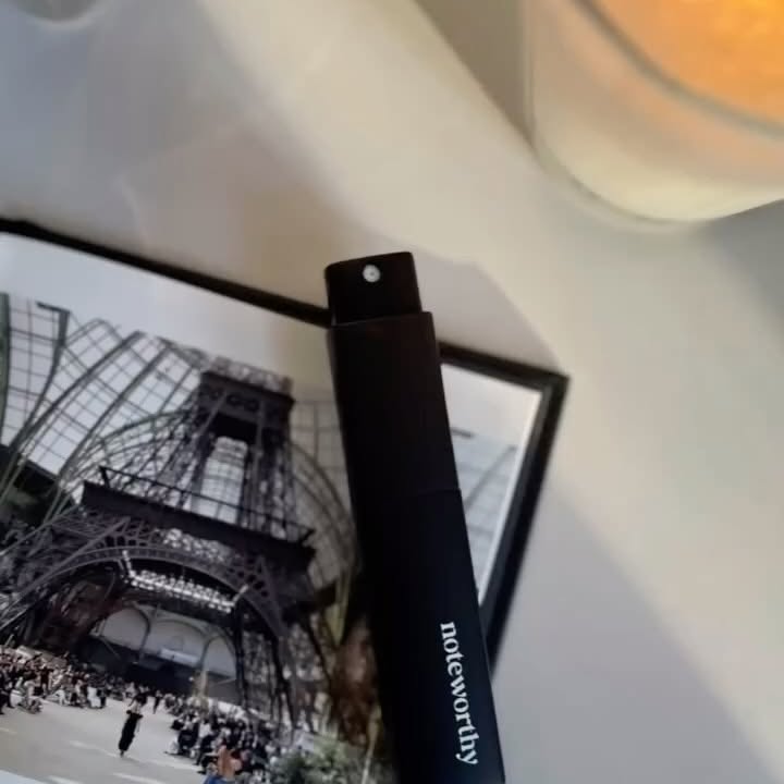 Instagram post by @my_vanity_treasures for Noteworthy Scents. Caption reads: Ad | #AffiliateMarketing

Noteworthy is a new,....