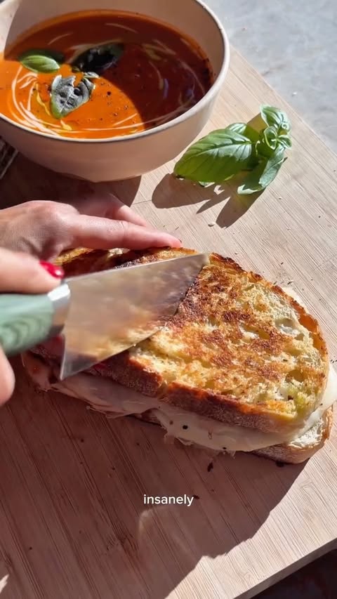 Instagram post by @rrayyme for Pacific Foods. Caption reads: [...] katsu grilled cheese dunked in @pacificfoods....