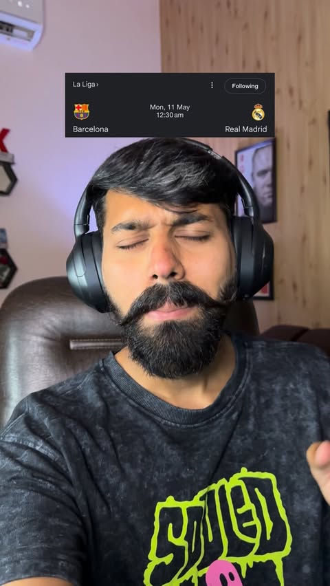 Instagram post by @divyansh_siuu for FanCode. Caption reads: [...] El clasico hone waala hai Watch only on....