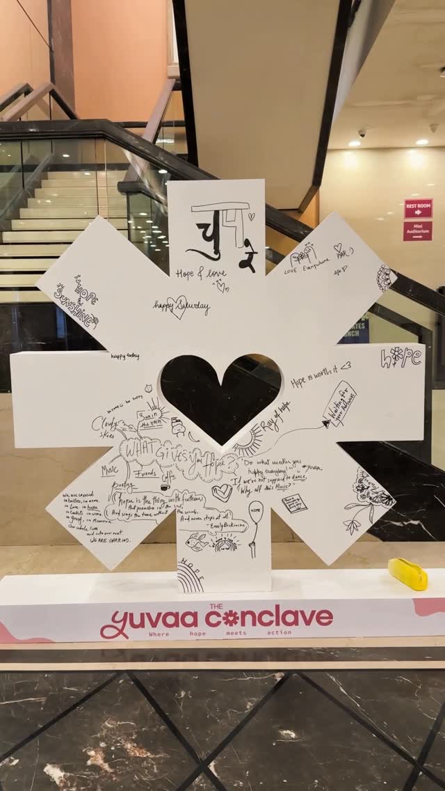 Instagram post by @tanejamainhoon for Yuvaa. Caption reads: The Yuvaa Conclave 2.0 was everything we dreamed....