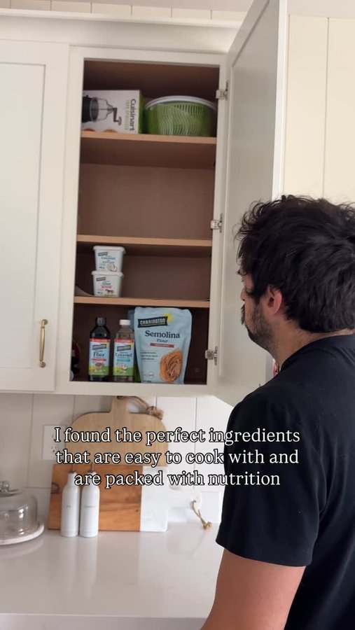 Instagram post by @rhettscheurn for Carrington Farms. Caption reads: Back-to-school pantry? Check! ✔️@rhettscheurn is....