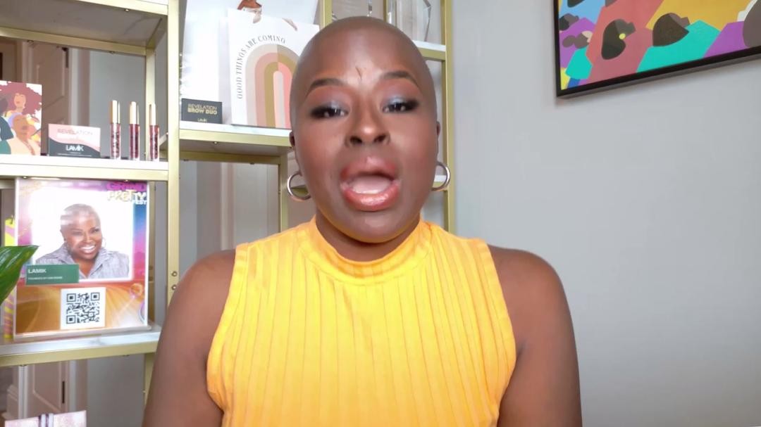 Instagram post by @thekimroxie for Entrepreneur. Caption reads: On today's episode of Entrepreneur Therapy, Kim....