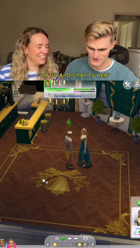 Instagram post by @hollymorrisss for The Sims. Caption reads: [...] is it SO FUN watching a non simmer play the....