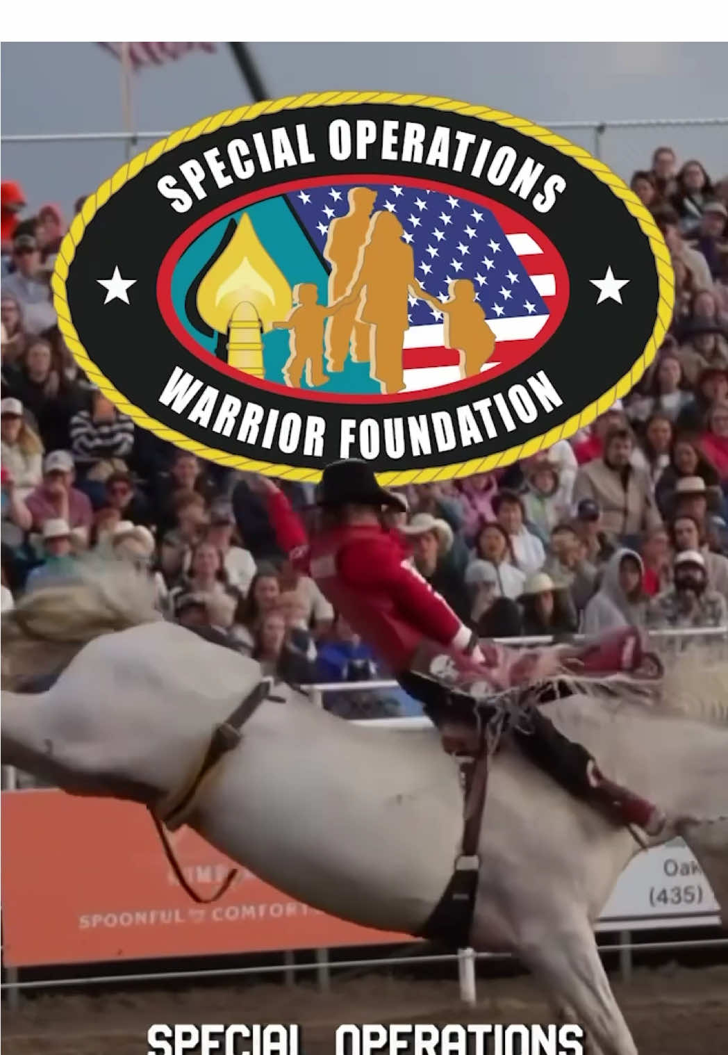 TikTok post by @cowboychannel for Black Rifle Coffee Company. Caption reads: [...] equals $2,000 donated by @Black Rifle Coffee....