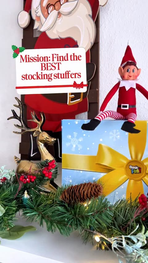 Instagram post by @social.lenaa for Basic Fun!. Caption reads: [...] make BIG smiles this season. 🎄🧦✨....