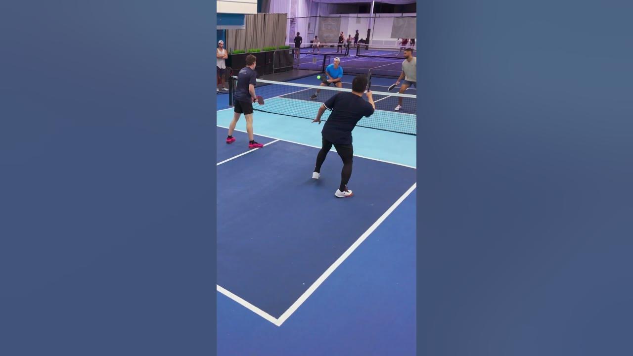 YouTube post by @ThePickleballPirates for Crbn Pickleball. Caption reads: 🎾How Tennis Guy Plays Pickleball....