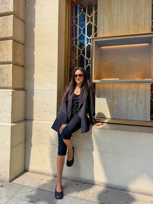 Instagram post by @jackiehayek_ for Raboesy. Caption reads: [...] with these soft tabi ballet flats from....