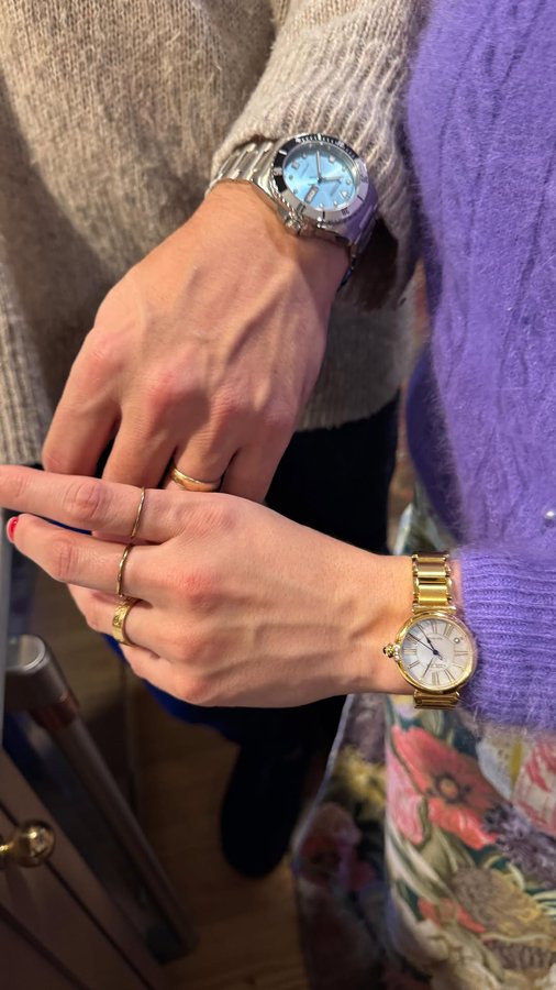 Instagram post by @doniyamourtaza for Citizen Watch. Caption reads: Amid the holiday rush, it’s the little moments....