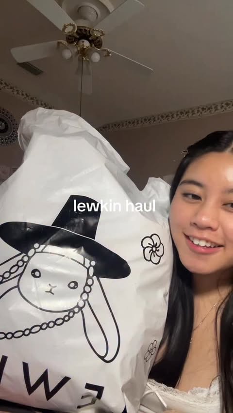 Instagram post by @tifbeary for LEWKIN. Caption reads: lewkin haul 🤍 actually obsessed… [...].