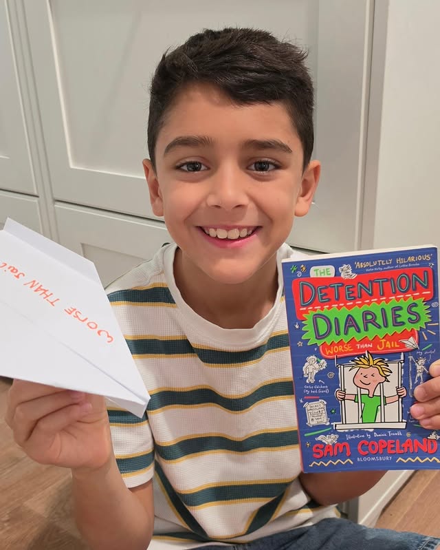 Instagram post by @partywithmythree for Come Round. Caption reads: AD | My 9-year-old has just finished reading....