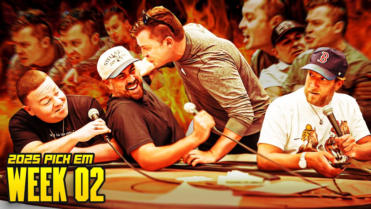 YouTube post by @barstoolgambling for HEYDUDE. Caption reads: RICO VS. NADU PICKS CONTEST UNLEASHES CHAOS | PICK....