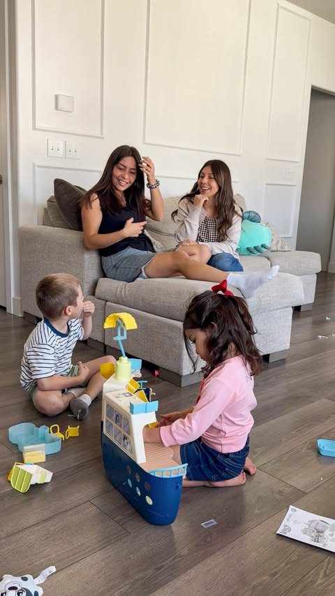 Instagram post by @nicolewirick_ for Bluey. Caption reads: Bellita got to play with the new Bluey Cruise Ship....