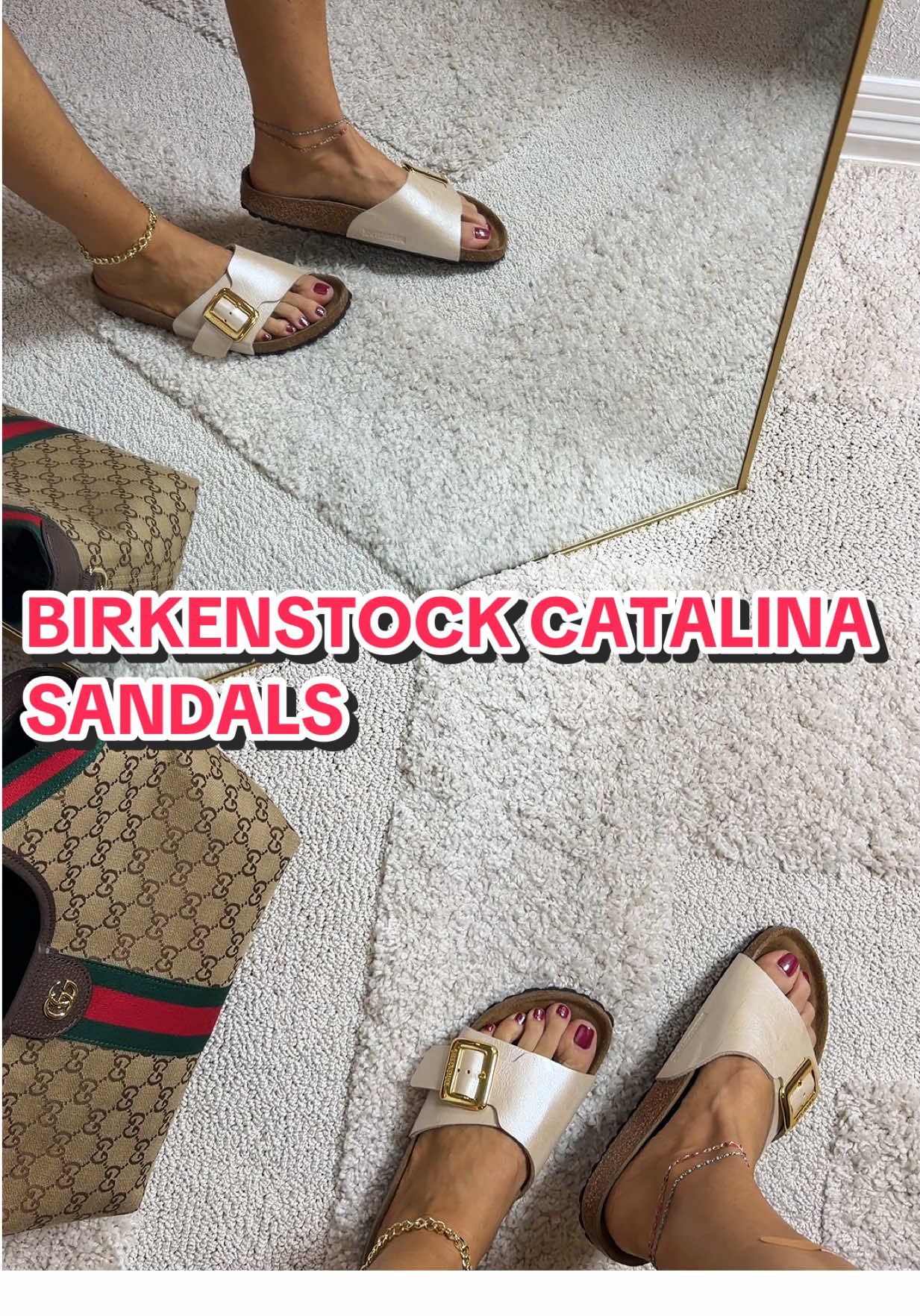 TikTok post by @kenlyealtumofficial for HSN. Caption reads: [...] Sandals are literally GORGEOUS 😍 @HSN, Inc ....