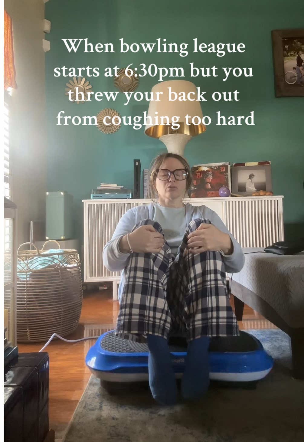 TikTok post by @samanthaeckiss for Lifepro Fitness. Caption reads: Is this some sort of initiation into your 40’s? Do....