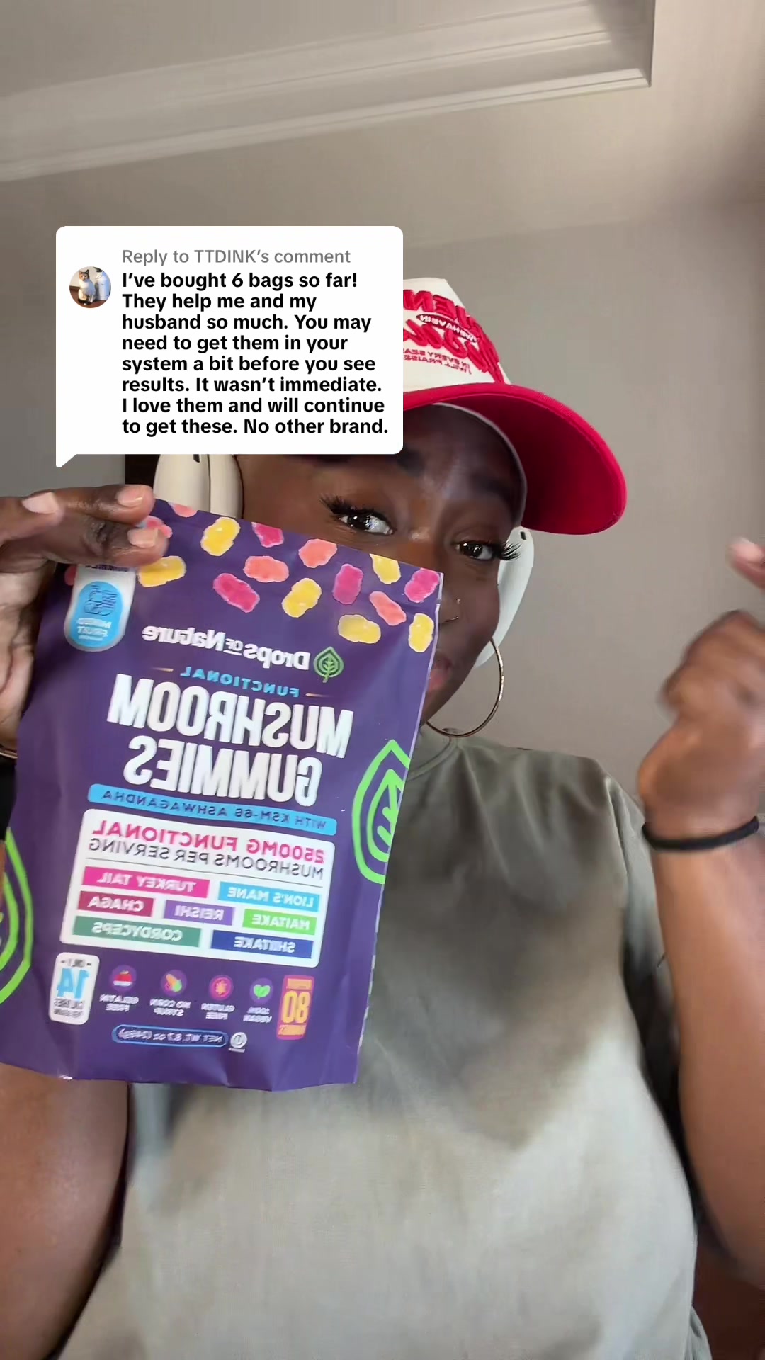 TikTok post by @ny.ringgold for Drops of Nature. Caption reads: [...] The reviews speak for themselves! @Drops Of....