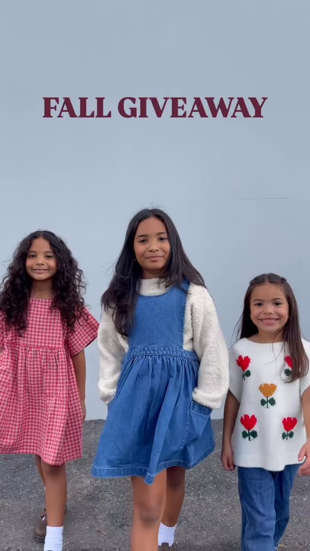 Instagram post by @tinygirlgang for Hanna Andersson. Caption reads: PICTURE DAY GIVEAWAY! 📸✨ We’re so excited to....