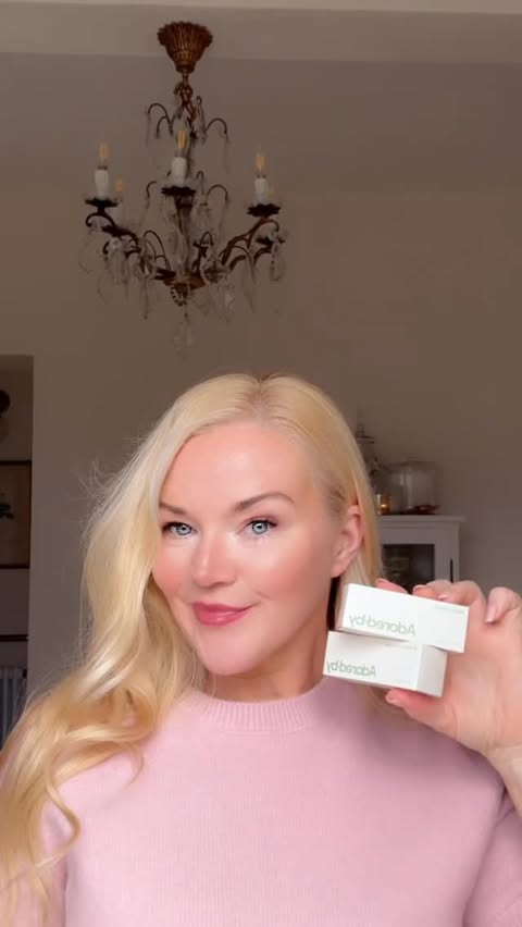 Instagram post by @thebelleblog for Adored By. Caption reads: Trying the gorgeous @adoredbyuk buttery bronze....