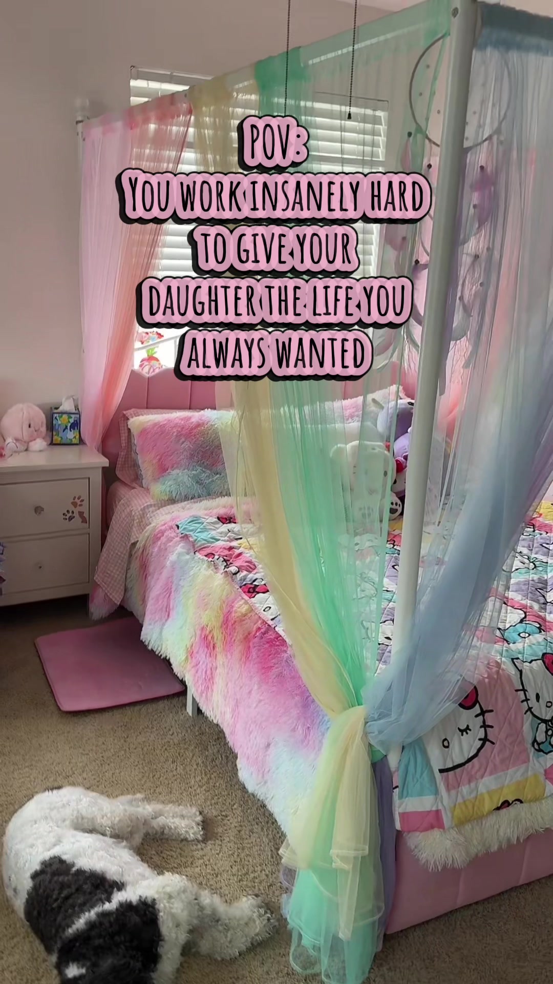 TikTok post by @tonitonitoni000 for Raybee Furniture US. Caption reads: That bed is a 10/10 @Raybee Furniture US....