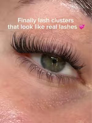 TikTok post by @xo.becksss for Feinner. Caption reads: [...] #Lashes ##lashextensions #LashTok....