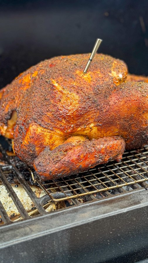 Instagram post by @g_bque for Pit Boss Grills. Caption reads: The only turkey recipe you need for Thanksgiving.....