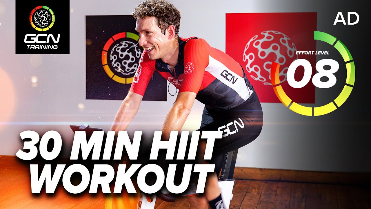 YouTube post by @GCNTraining for Zwift. Caption reads: Get ready for one of Zwift’s most iconic and....