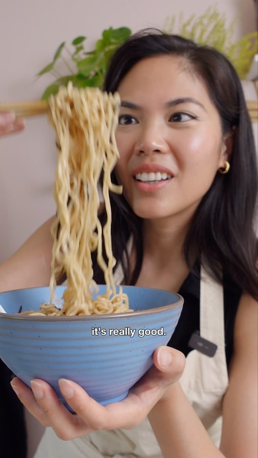 Instagram post by @jeanelleats for Danish Creamery. Caption reads: 🧈 Who’s ACTUALLY gonna try this? This video is....