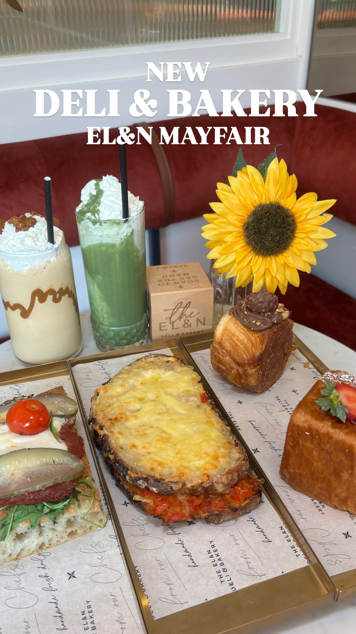 Instagram post by @kateatfood for Hilton Hotels & Resorts. Caption reads: NEW Bakery spot in London 🥐

@elan_cafe have....