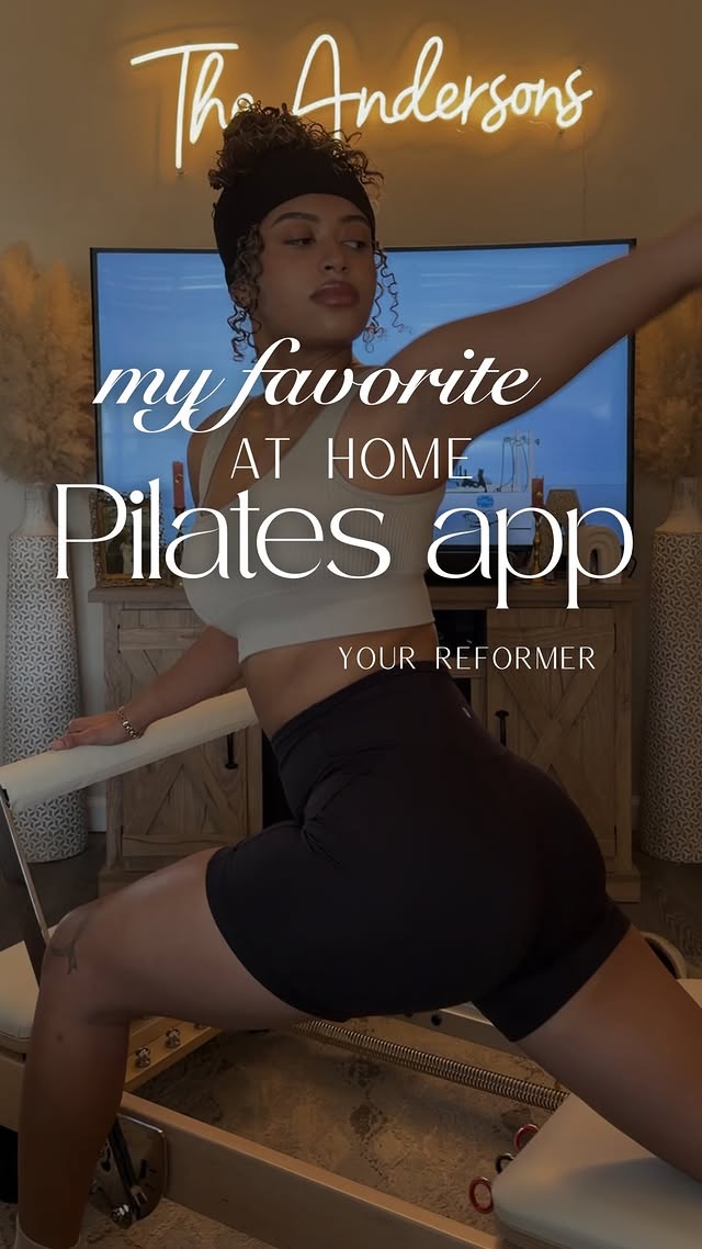 Instagram post by @nycprincesa for Your Reformer. Caption reads: [...] I love working out at home with the....