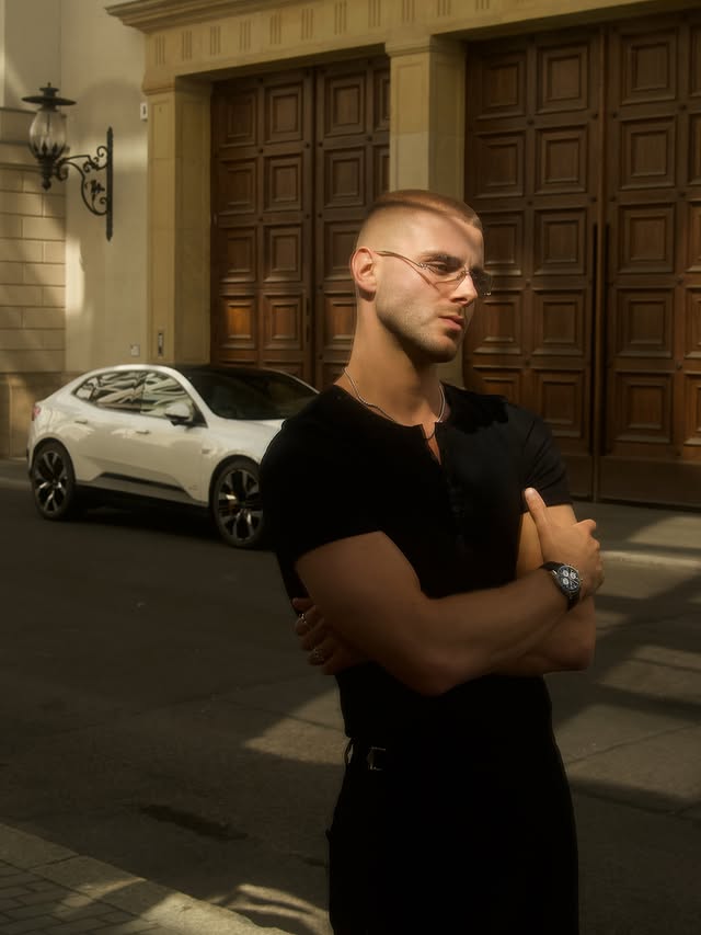 Instagram post by @lukasgold for Polestar. Caption reads: Last days of summer w/ @polestarcars |ad.