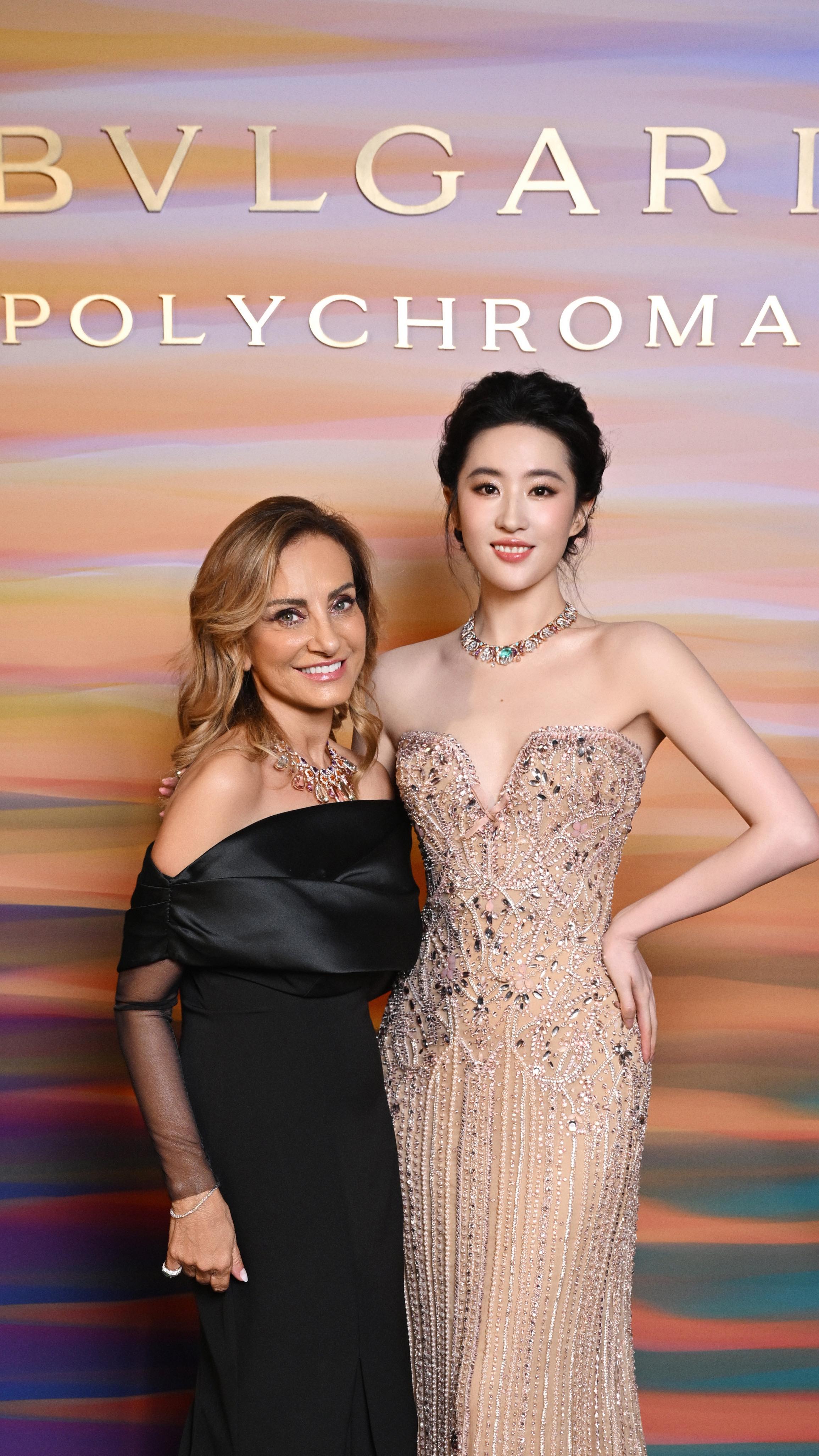 Instagram post by @liuyifeifanclub for ELIE SAAB. Caption reads: [...] in Taormina, Sicily, Italy 💎 @bvlgari....