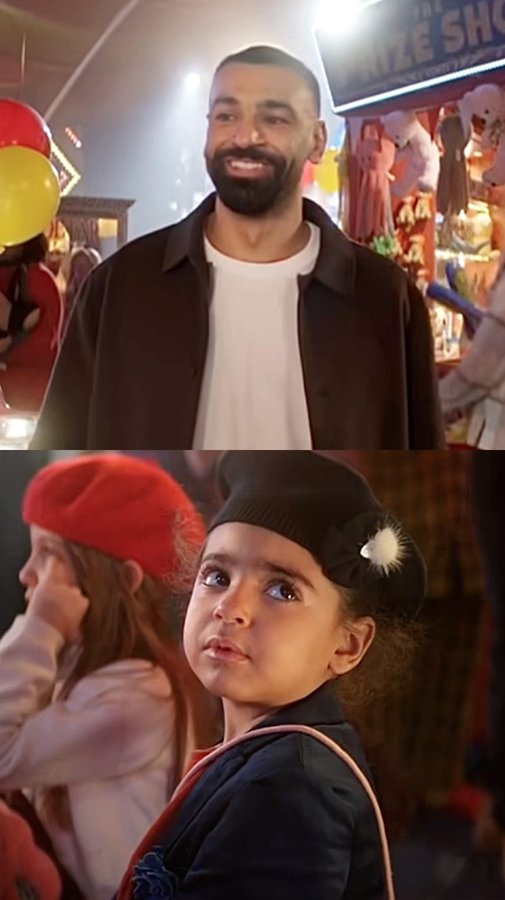 Instagram post by @the_egyptianqueenprincess_ for Vodafone. Caption reads: صلاح و كيان مع نانسي عجرم من إعلان ڤودافون....