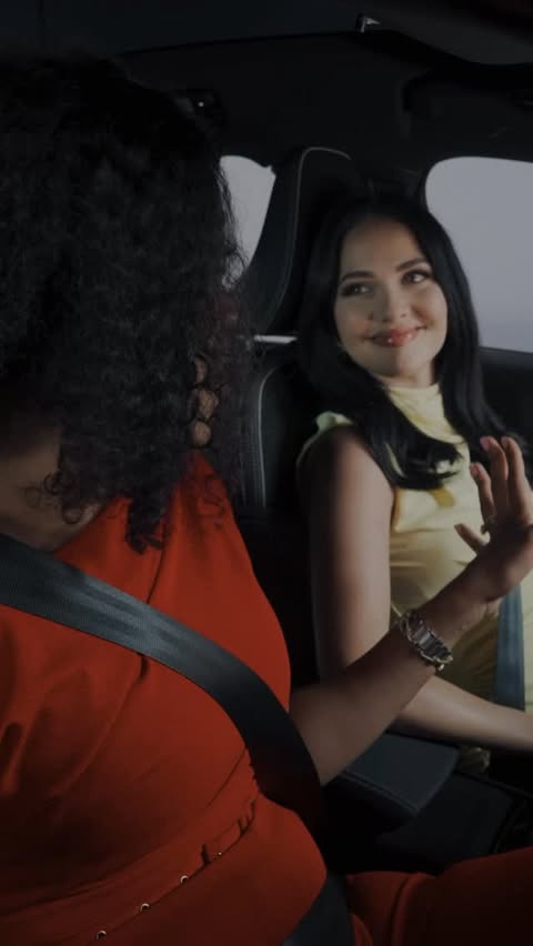 Instagram post by @natasha_joubert for Volvo Cars. Caption reads: I had the best time filming this!😭 Over December....