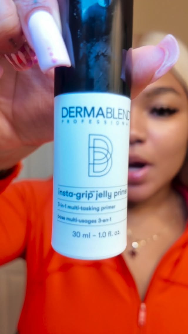 Instagram post by @briwoo for Dermablend Pro. Caption reads: @dermablendpro is makeup that I can get behind as....
