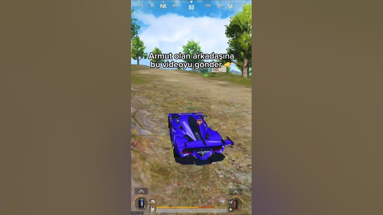YouTube post by @scadrow for PUBG Mobile Esports. Caption reads: Armut Olan Arkadaşına Gönder 👉😂.