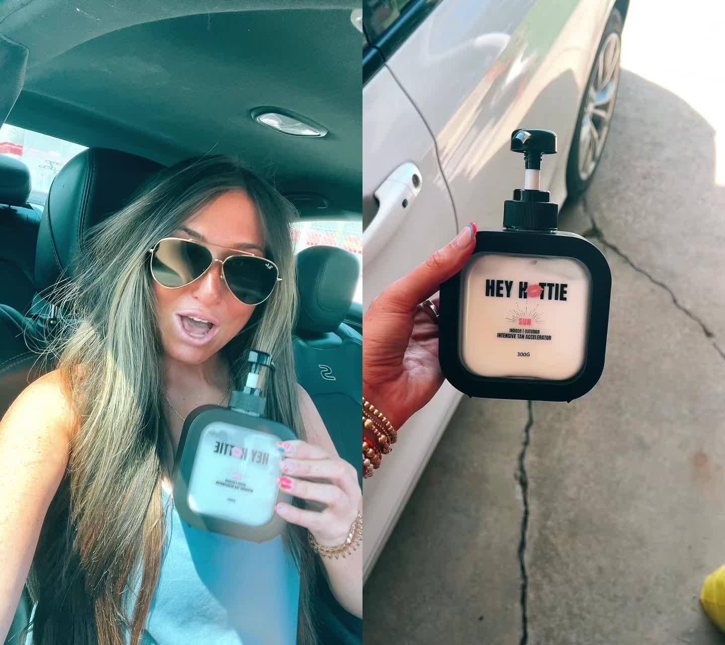 TikTok post by @sydneyy.robinson for Hey Hottie. Caption reads: [...] BETTER RUN, THIS STUFF IS AMAZING💋💋@Hey....