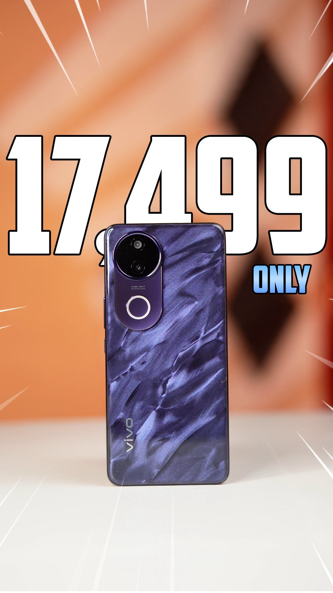 Instagram post by an influencer for vivo India. Caption reads: Best👆Phone Under Rs.20,000/-🫨📈 Use code....