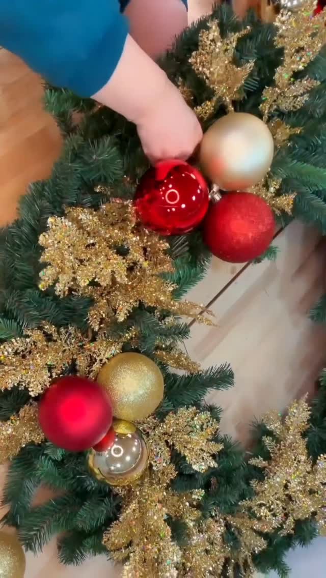 Instagram post by @julieswreathboutique for Hobby Lobby. Caption reads: [...] ornaments, gems, and garlands from Hobby....
