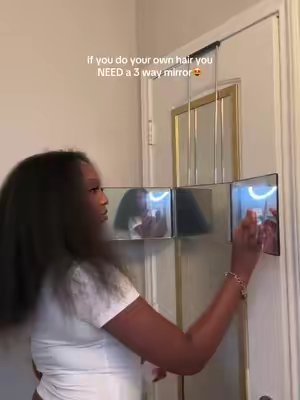 TikTok post by @jasmynsydney for Umitec. Caption reads: [...] fastest I’ve ever part my whole head!....